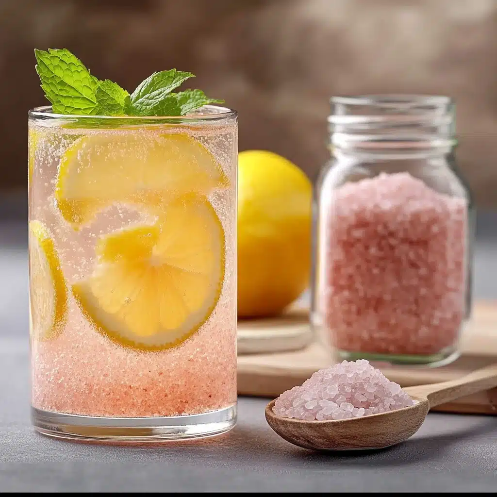 4 Ingredient Mounjaro Recipe – Step-by-step process showing lemon, ginger, and honey being mixed into a detox drink