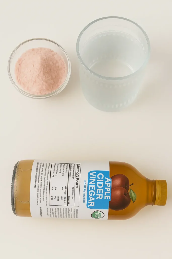 ingredients for pink salt and vinegar recipe for weight loss