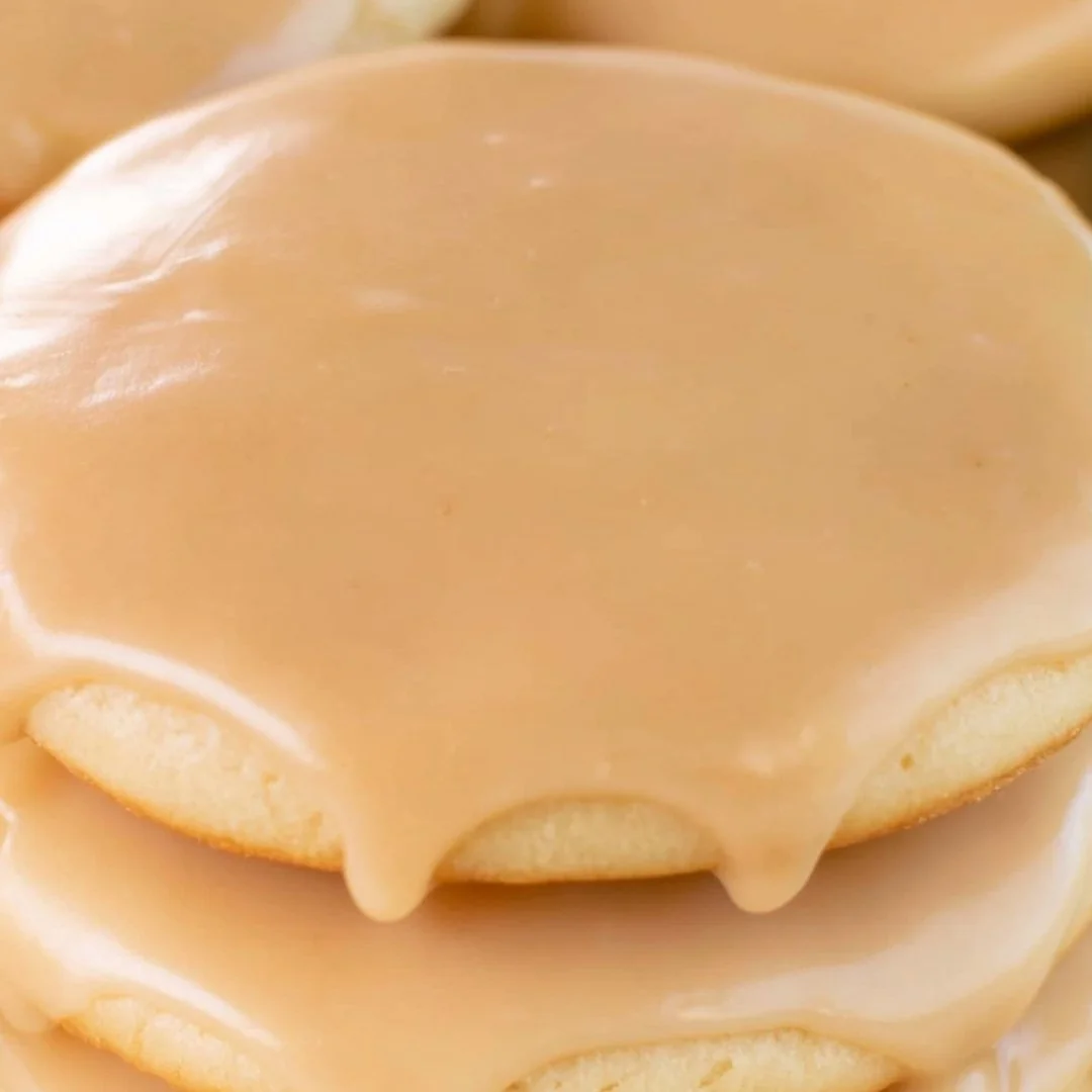 Cozy maple cookies drizzled with delicious maple icing.