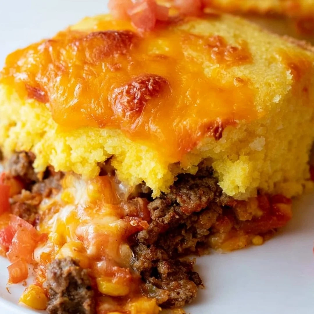 Delicious Mexican Cornbread Casserole served in a cozy setting